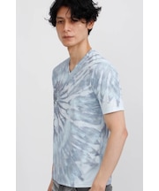 TORNADO MART∴タイダイカサブランカプリントＴシャツ