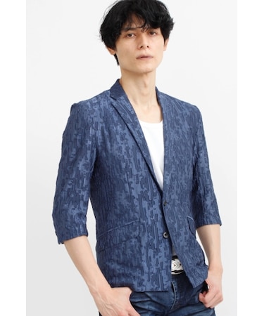 TORNADO MART∴カットジャカード7分袖ジャケット