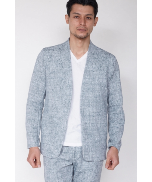 HIGH STREET∴モザイクジャガードノーカラージャケット