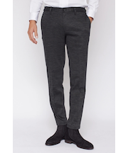 HIGH STREET∴綿麻ジオメトリックジャージイージーパンツ