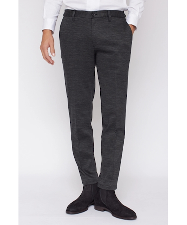 HIGH STREET∴綿麻ジオメトリックジャージイージーパンツ