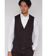 HIGH STREET∴綿麻ジオメトリックジャージベスト