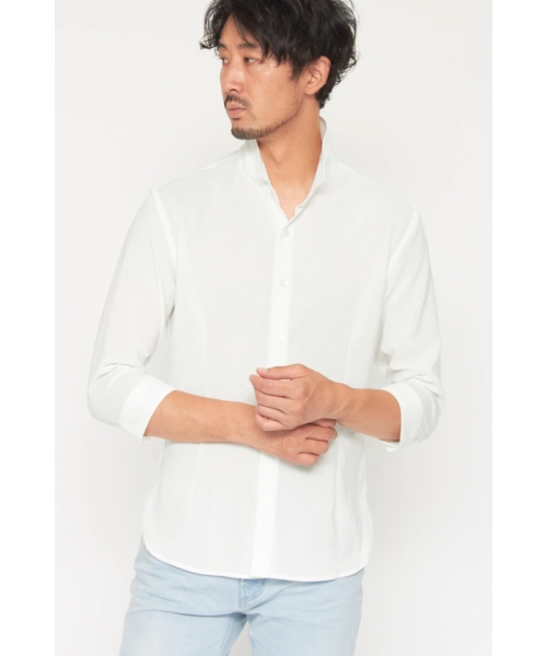 HIGH STREET∴リフラクスショートウイング7分袖シャツ｜ハイ