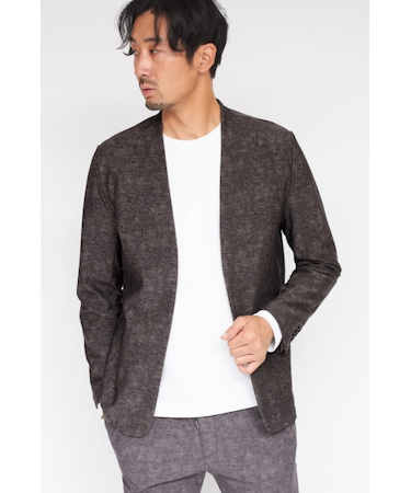 HIGH STREET∴ヒートパフォーマーノーカラージャケット