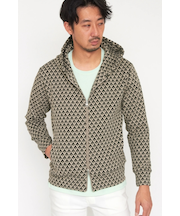 HIGH STREET∴ジオメトリックブリスターZipパーカー