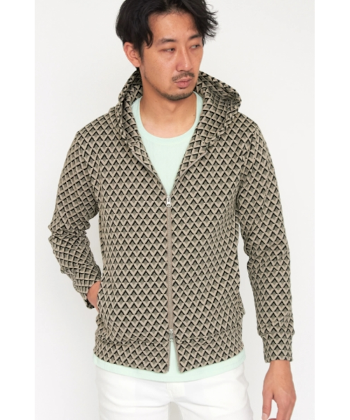 HIGH STREET∴ジオメトリックブリスターZipパーカー