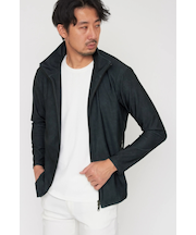 HIGH STREET∴ハイテンションレザー調プリントスタンドブルゾン