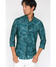 HIGH STREET∴ハイテンションRUSTYプリント７分袖シャツ