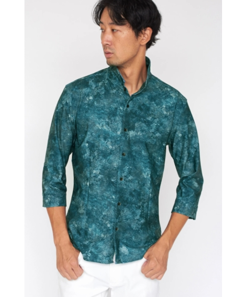 HIGH STREET∴ハイテンションRUSTYプリント７分袖シャツ