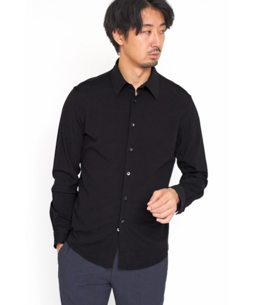 HIGH STREET∴COOLMAXニットサッカーシャツ