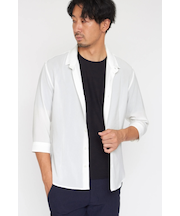 HIGH STREET∴リフラクスショートウイング７分袖シャツ