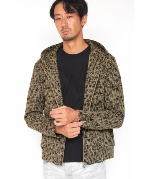 HIGH STREET∴ラフウォールダブルジャカードZipパーカー