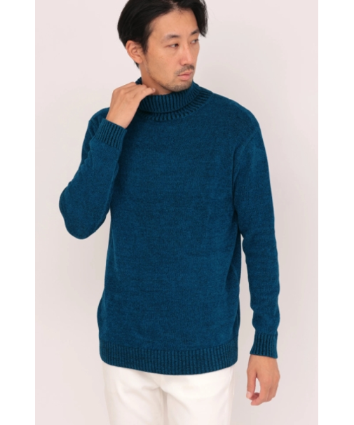 HIGH STREET∴MIXモールタートルネックニット