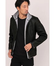 HIGH STREET∴フェイクムートンスタンドブルゾン