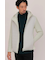 HIGH STREET∴キルトコンビ袖ニットブルゾン
