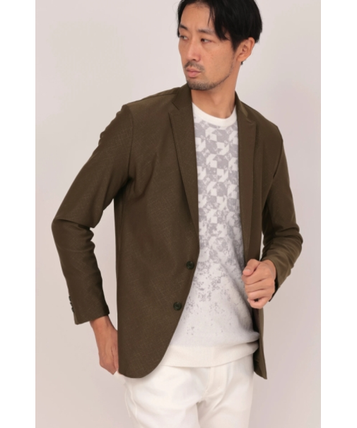 HIGH STREET∴4WAYバイアスチェックジャガードジャケット