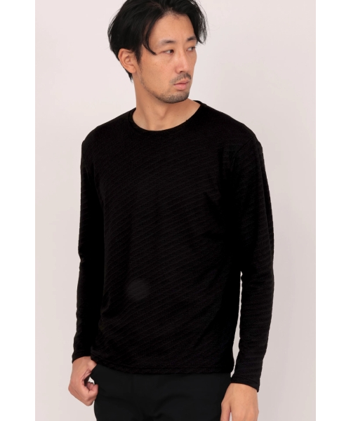 ハイストリート（HIGH STREET）/HIGH STREET∴バイヤスリンクスJQクルーネック長袖カットソー HIGH STREET∴バイヤスリンクスJQクルーネック長袖カットソー｜ハイ