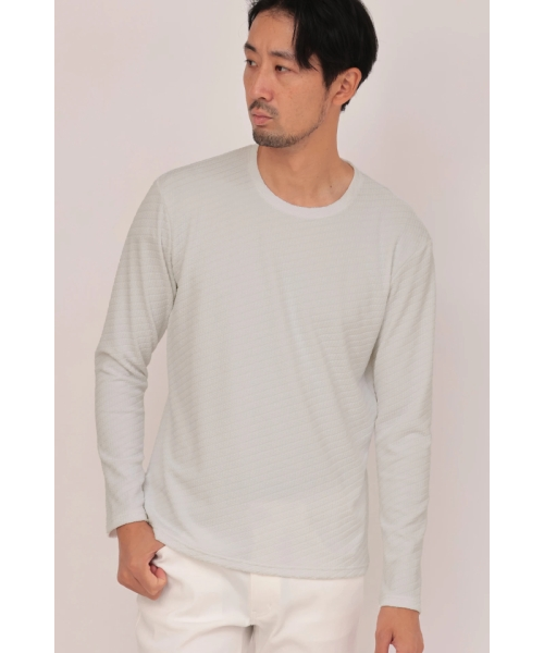 HIGH STREET∴バイヤスリンクスJQクルーネック長袖カットソー｜ハイ