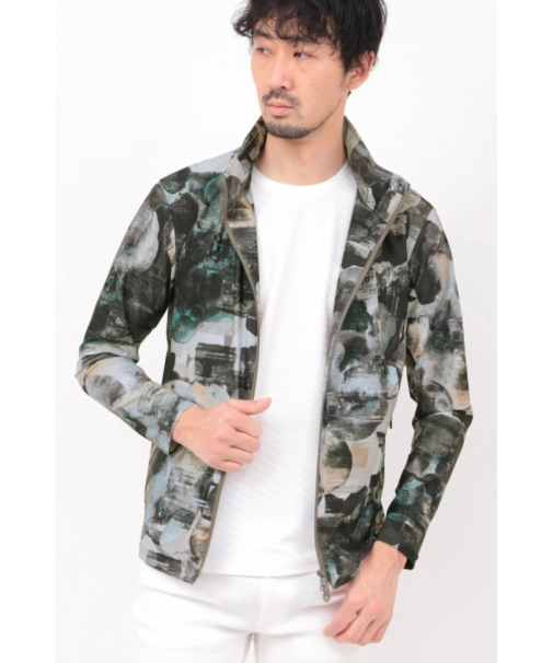 HIGH STREET∴ハイテンションMINEROプリントスタンドブルゾン