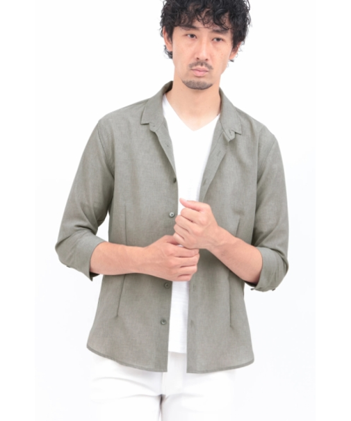 HIGH STREET∴COOLトロピカルショートウイング７分袖シャツ