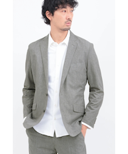 HIGH STREET∴２WAYコンフォートブラッシュプリントジャケット