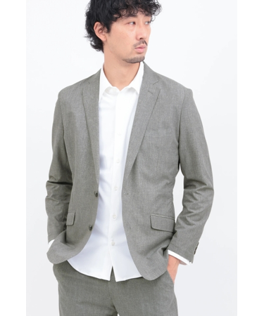 HIGH STREET∴２WAYコンフォートブラッシュプリントジャケット
