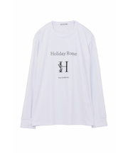 HロゴプリントクルーネックナガソデTCS