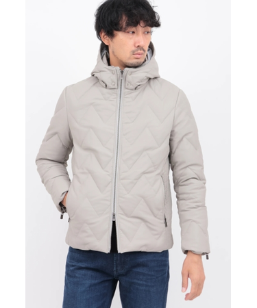 ＨＩＧＨ ＳＴＲＥＥＴ∴キルトレザーフーデットダウンＢＬ