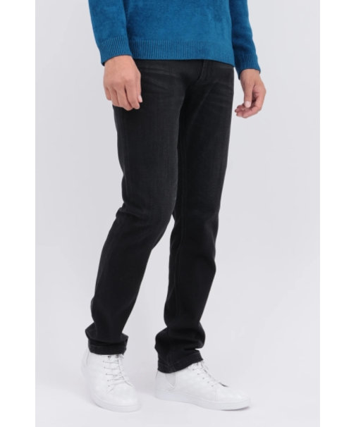 ＨＩＧＨ ＳＴＲＥＥＴ∴ストレッチテーパードブラックデニム