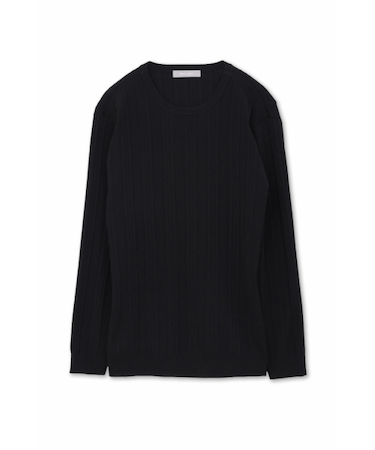 HIGH STREET∴ブライトランダムテレコクルーネックKN