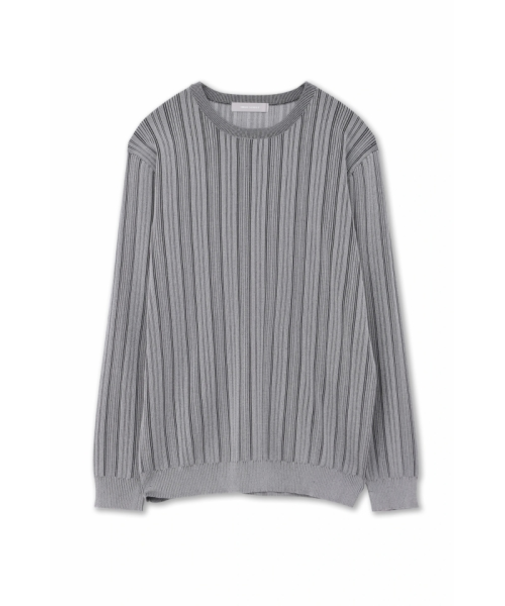 HIGH STREET∴ブライトランダムテレコクルーネックKN