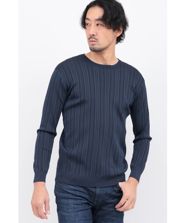 ＨＩＧＨ ＳＴＲＥＥＴ∴ブライトランダムテレコクルーネックＫＮ