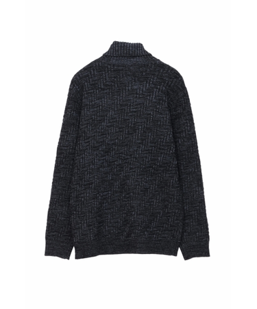 HIGH STREET∴バイアスリンクスモールタートルネックKN