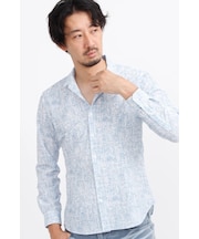 HIGH STREET∴ブラッシュプリントサッカーショートウイングシャツ