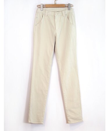 製品染タイトスリムパンツ