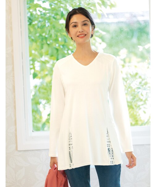 8分袖チュニック