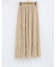 ランダムプリーツロングスカート