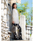 カシミヤ長袖ニットチュニック