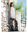 カシミヤ長袖ニットチュニック