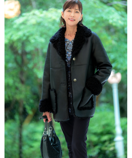 21AW JIEDA フェイク ムートン モンク ジャケット 21AW JIEDA フェイク ムートン モンク ジャケット