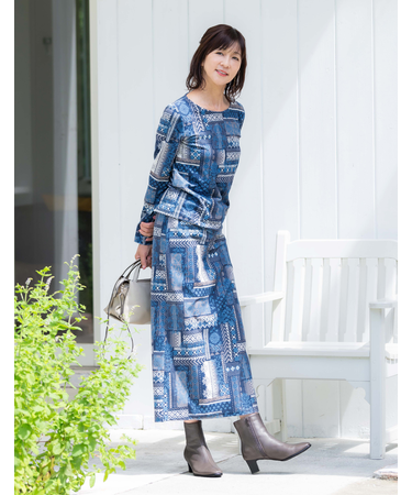 スリット入ロングスカート