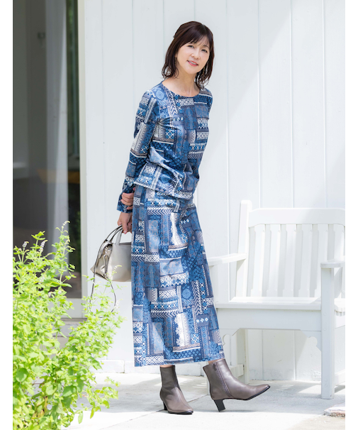 スリット入ロングスカート