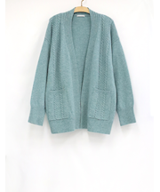 長袖ニットカーディガン