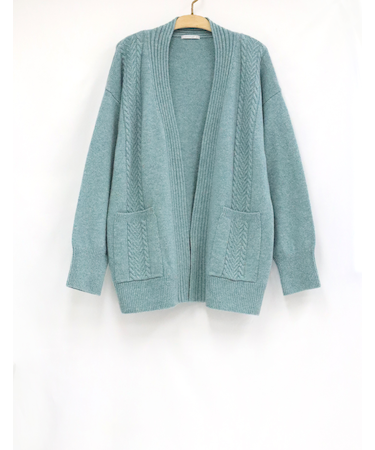 長袖ニットカーディガン