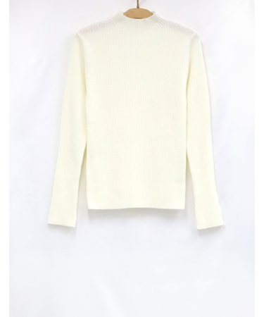 長袖ニットプルオーバー