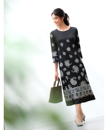 7分袖ワンピース