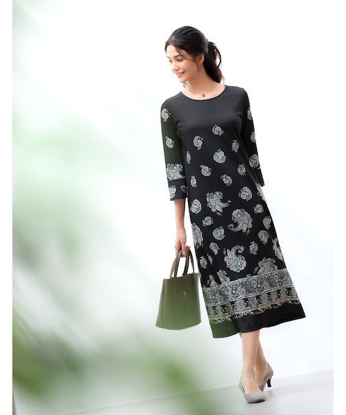 7分袖ワンピース