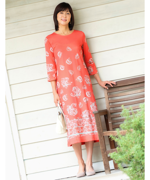 7分袖ワンピース