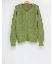 長袖ニットプルオーバー