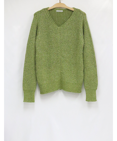 長袖ニットプルオーバー